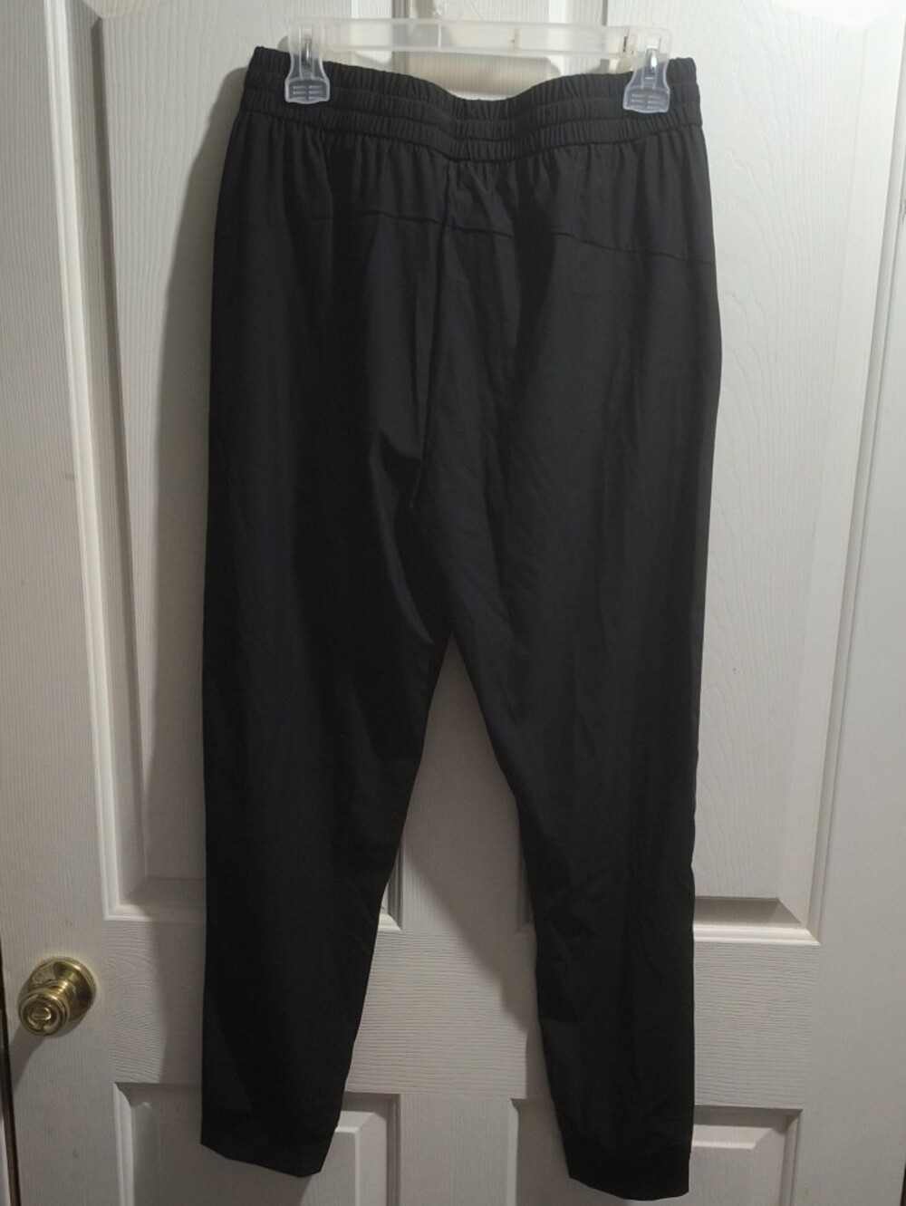 Men's Black Jogger Sweatpants with Elastic Waist - Picture 3 of 5